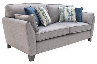 Cantrell 2 Seater Sofa - Grey | Mushroom | Silver