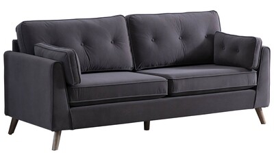 Zurich 3 Seater Sofa - Elephant Grey | Green | Ochre Zurich 3 Seater Sofa - Elephant Grey | Green | Ochre