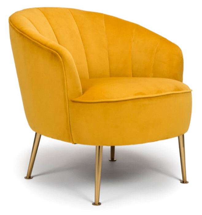 Stella Tub Chair - Apricot | Navy | Pumpkin