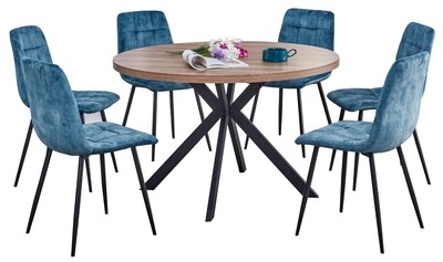 Fredrik Round Dining Set - Including Four Chairs