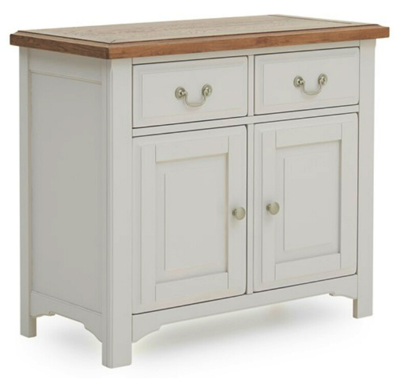 Eden Oak Small Sideboard - Light Grey | Oak