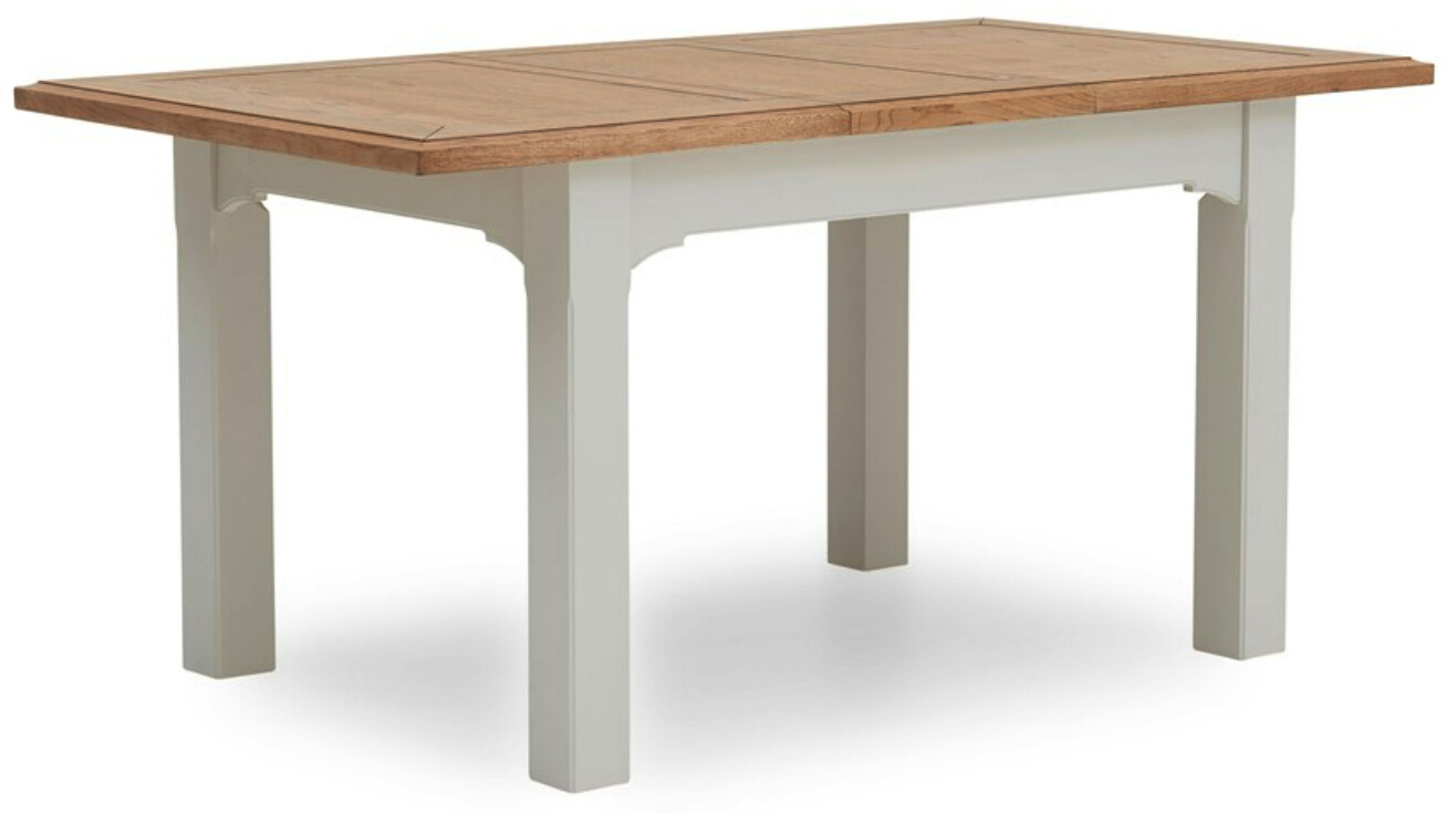 Eden Oak Extending Table 1.2 to 1.6 Metre - Light Grey | Oak