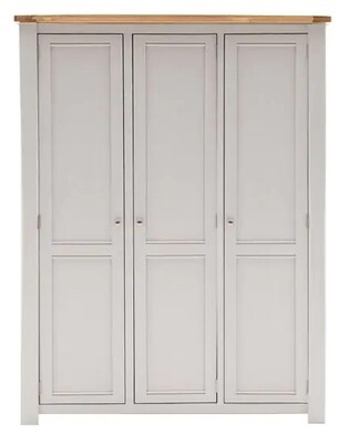 Amberly Three Door Wardrobe - Grey Oak