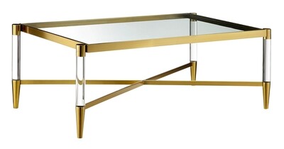 Marissa Rectangular Coffee Table - Gold | Silver