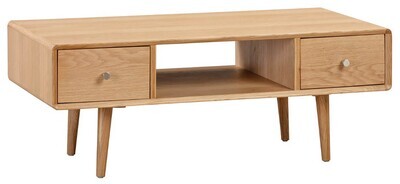 Jenson Oak Coffee Table with Drawers Jenson Oak Coffee Table with Drawers