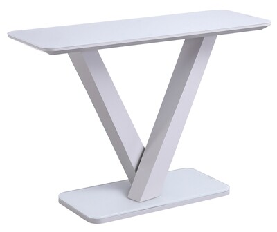 Rafael Console Table - Light Grey Matt | White Gloss