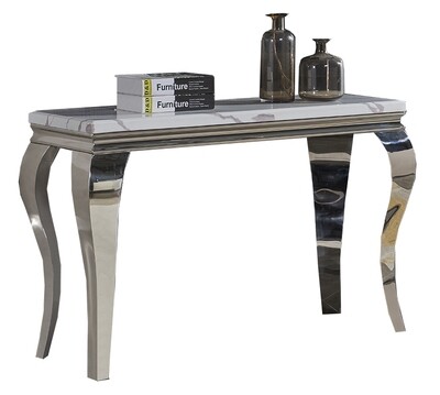Florence Marble Top Console Table - Beige | Light Grey | Dark Grey