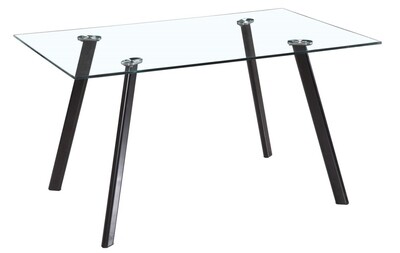 Galaxy 1.4 Metre Dining Table - Fixed Glass Top