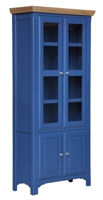 Marine 2 Door Display Unit - Marine Blue | Oak Marine 2 Door Display Unit - Marine Blue | Oak