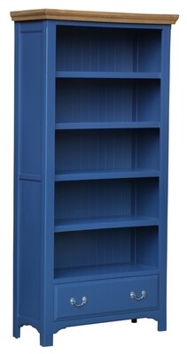 Marine Tall Bookcase - Marine Blue | Oak Marine Tall Bookcase - Marine Blue | Oak