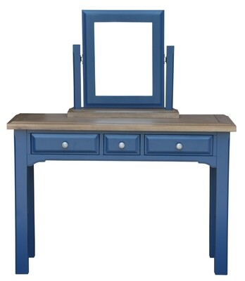 Marine Vanity and Stool - Marine Blue | Oak Marine Vanity and Stool - Marine Blue | Oak