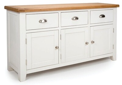 Oxford Large Sideboard - Cream | Oak Oxford Large Sideboard - Cream | Oak