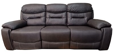Frankie 3 Seater Electric Reclining Sofa - Brown Frankie 3 Seater Electric Reclining Sofa - Brown