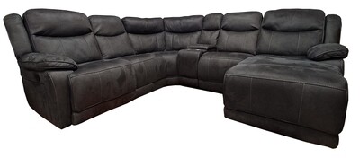 Chicago Corner Sofa Set with Chaise - Slate Grey