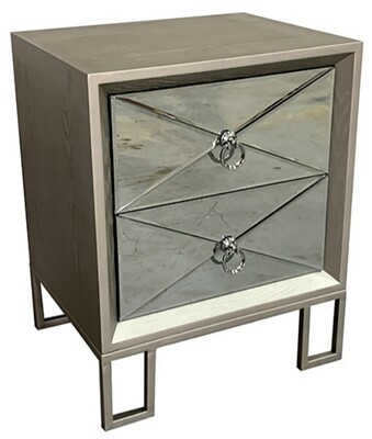 Diamond Bedside Locker - Champagne Diamond Bedside Locker - Champagne