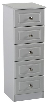 Grey Ash 5 Drawer Locker