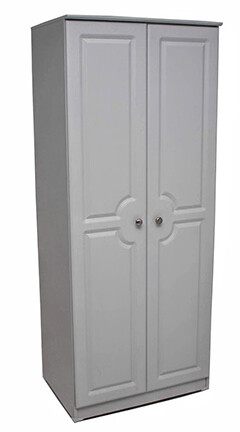 Grey Ash 2ft6 Plain Wardrobe