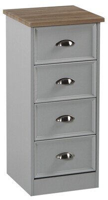 Heritage 4 Drawer Locker - Charcoal | Grey | White