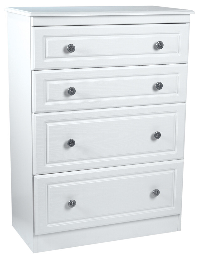 Snowdon White 4 Drawer Deep Chest