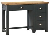 Capri Dark Oak Vanity Unit - Midnight Blue | Oak