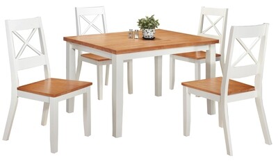 Irvine Oak Dining Set 1.2 Metre - Including Four Chairs