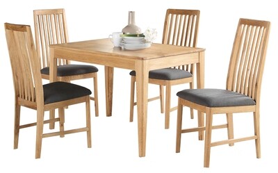 Dunmore Oak 4ft Dining Set - Including 4 Chairs