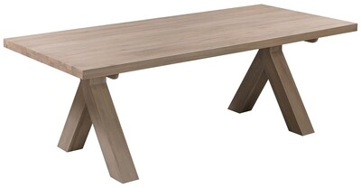 Pedersen Oak Table 2 to 2.2 Metre with Y Leg - Smoked Oak