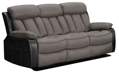Merrion 3 Seater Reclining Sofa - Grey | Slate Grey