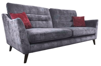 Skye Velvet Fabric 2 Seater Sofa