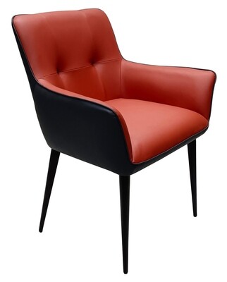 Ravello Dining Chair - Deep Red | Light Grey | Orange PU