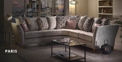 Paris 3-2-1 Sofa Set - Oak | Mahogany Feet Option Paris 3-2-1 Sofa Set - Oak | Mahogany Feet Option
