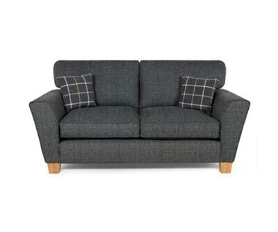 Lucy 2 Seater High/Pillow Back Sofa - Oak | Mahogany Feet Option