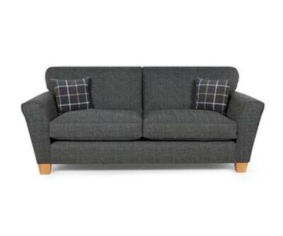 Lucy 3 Seater High/Pillow Back Sofa - Oak | Mahogany Feet Option