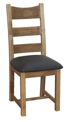 Danube Dining Chair Faux Leather Seat