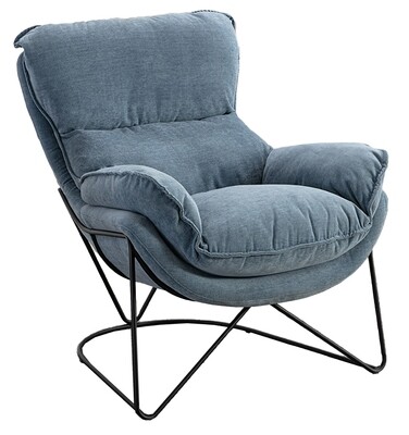Bray Accent Chair - Washed Denim