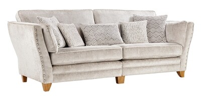 Athena 3 Seater High/Pillow Back Sofa - Grey | Marine | ​Silver | Taupe