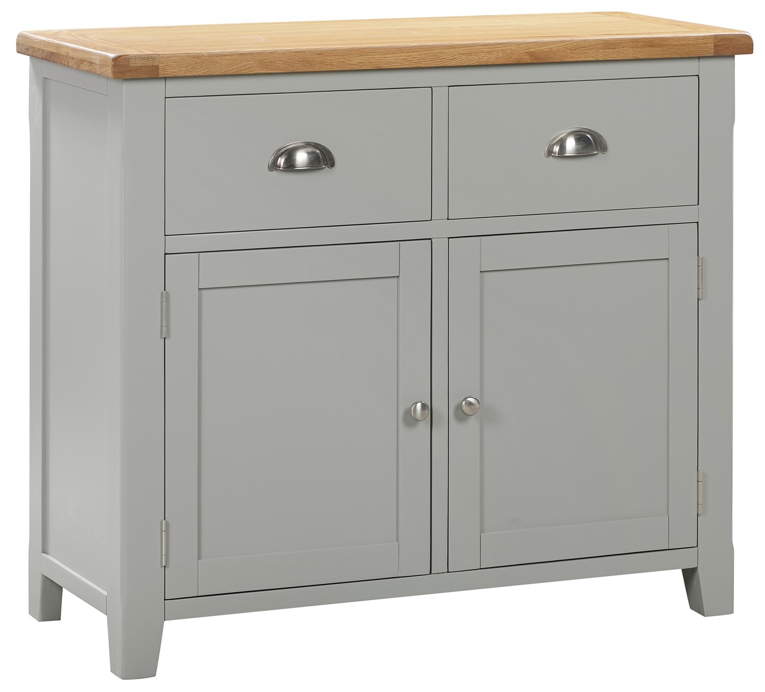 Capri Oak Small Sideboard - Mushroom Grey | Oak