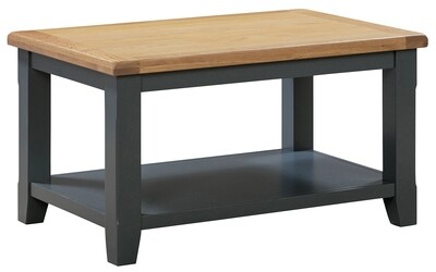 Capri Oak Coffee Table - Midnight Blue | Oak