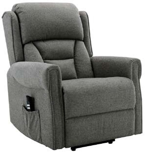 Sandringham Lift &amp; Tilt Dual Electric Armchair - Grey | Taupe