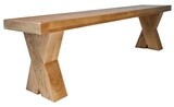 Maximus Dining Bench - French Grey | Oak