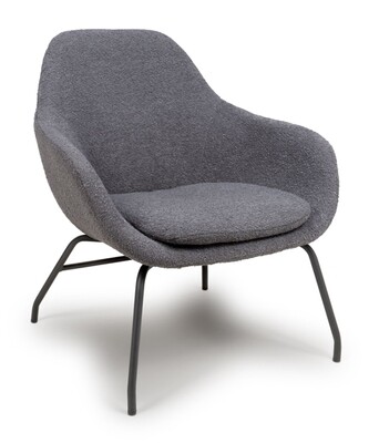 Moby Accent Chair - Grey | Ivory | Rust