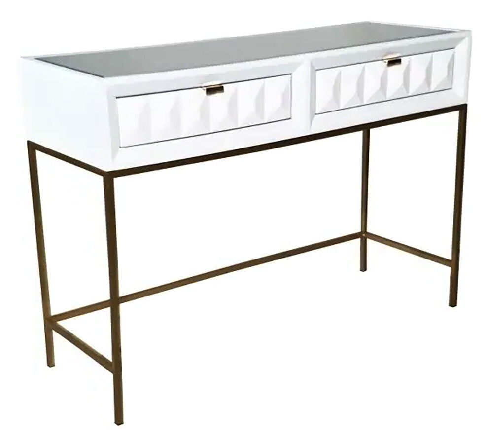 Verona Console Table White Gloss