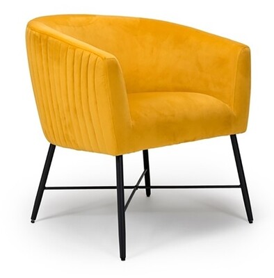 Zara Accent Chair - Apricot | Navy | Pumpkin