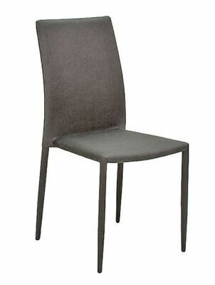 Enzo Grey Dining Chair - Dark Grey
