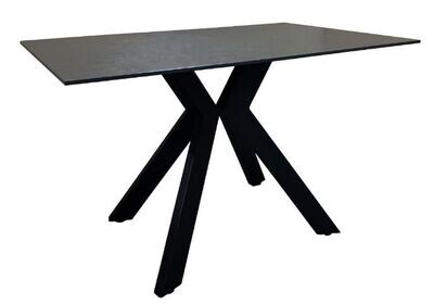 Kya Rectangular Dining Table 1.2  and 1.6 Metre - Black