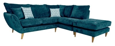 Perth Armless Chaise Group - Monsoon Fabric | Elsie Fabric | Perugia Fabric