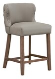 Isabella Bar Stool - Coffee Leather