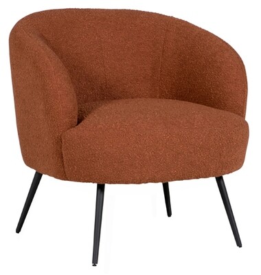 Shelbie Accent Chair - Rust | Cream