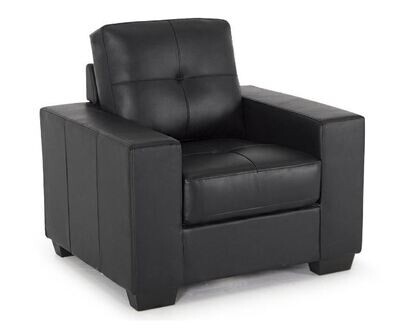 Gemona 1 Seater Sofa - Black | Grey