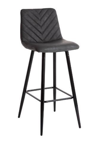 Melba Bar Stool - Charcoal | Taupe